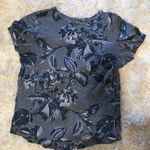 Blue plant shirt